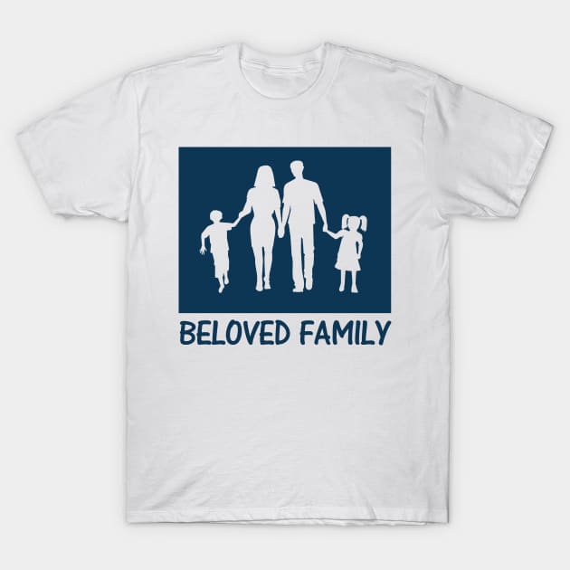 Family mother father son child T-Shirt by williamarmin